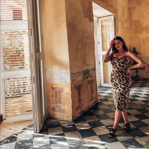 Cheetah print Slip Dress